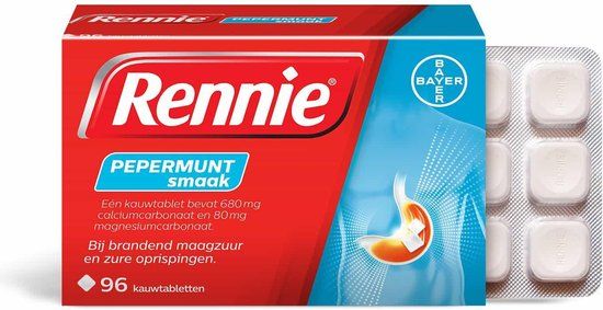 Rennie Pepermunt kauwtabletten - 96 stuks