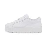 PUMA Karmen L Dames Sneakers - Puma White-Puma White-Puma Silver - Maat 37.5