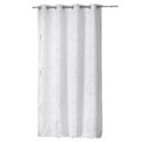 DOUCEUR D'INTERIEUR Gordijn met oogjes (140 x 260 cm) Bully wit, polyester bedrukt zilver