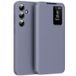Samsung Galaxy A56 Étui à rabat Smart Clear View avec fente pour carte - Gris Violet