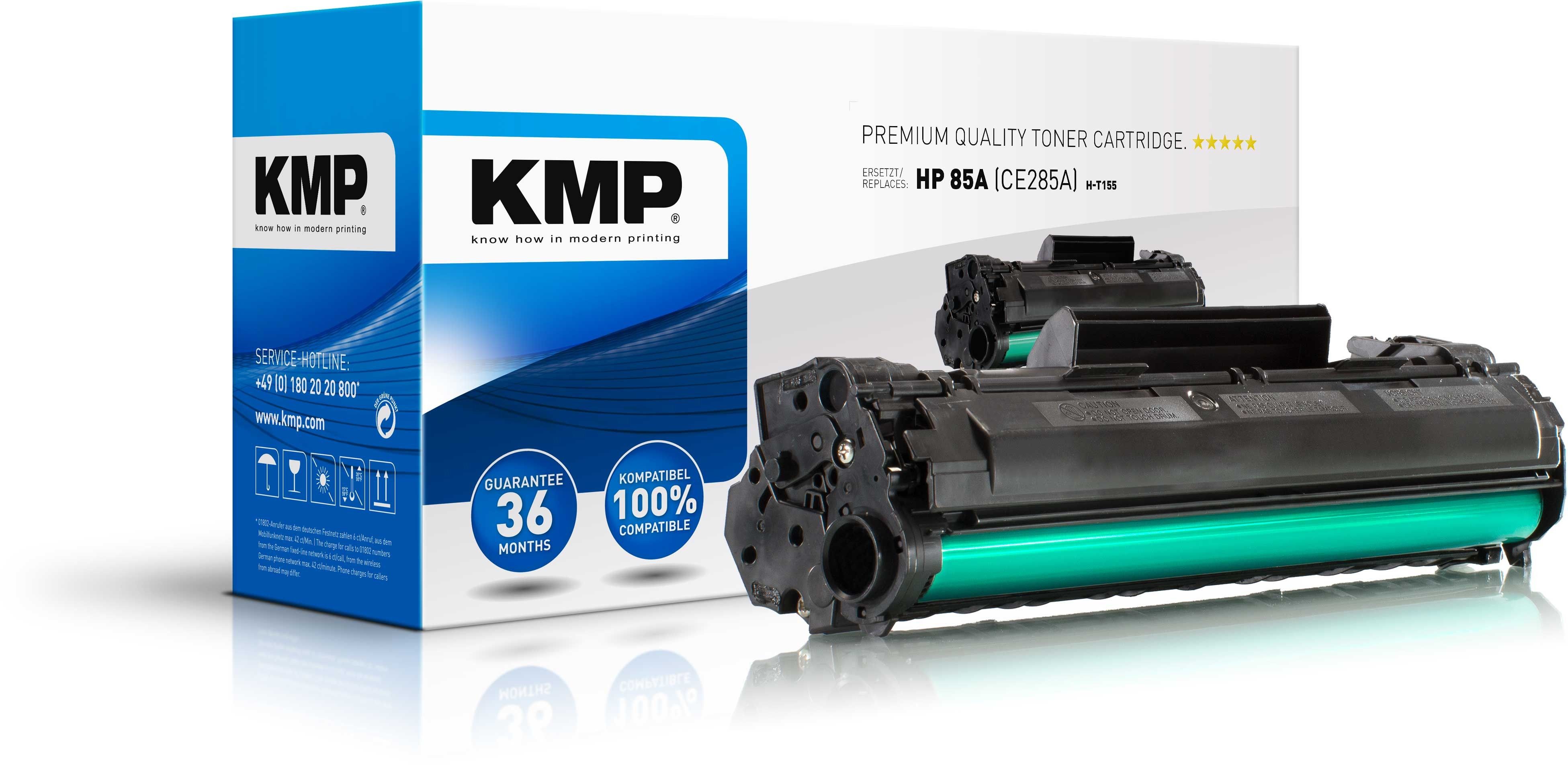 KMP H-T154 - Tonercartridge - Zwart - 1 stuk