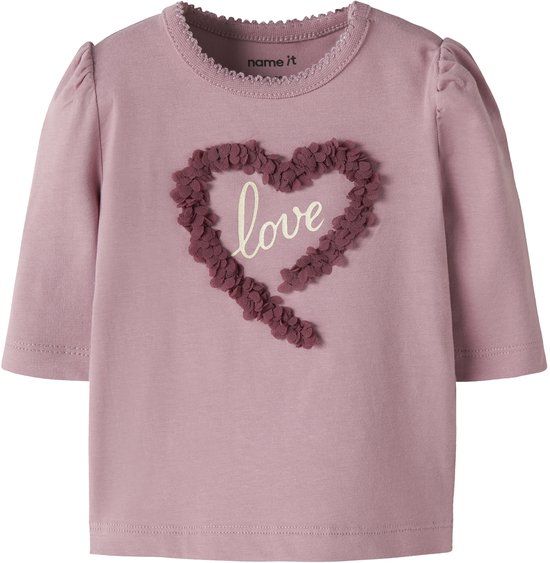 NAME IT Baby Lange Mouwen Top Box Lilas Katoen Elastaan Maat 56