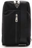 GUESS Roma Crossbodytas met Verticale Rits Zwart