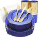Plastieken Serviesset Blauw en Goud 175 Stuks