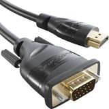 KabelDirekt HDMI-VGA-adapterkabel - 2m