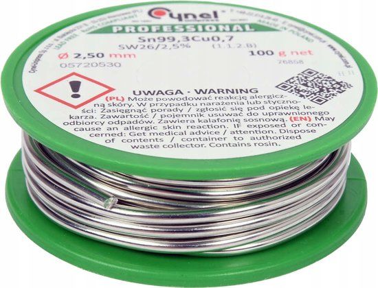 Cynel Loodvrije Soldeer 2.5mm 100g