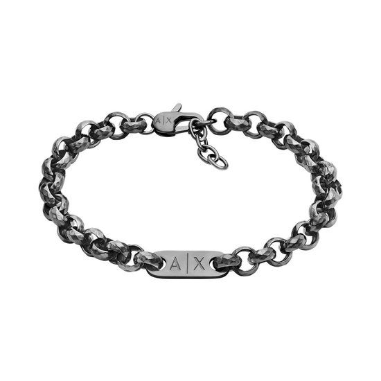 Armani Exchange AXG0174040 Heren Armband - Staalgrijs