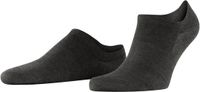 FALKE ClimaWool onzichtbaar effen wol lyocell footies heren grijs - maat 39-40