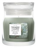 Yankee Candle Silver Sage & Pine Geurkaars Rond Hout Groen 1 stuk(s)