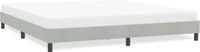 vidaXL Bedframe zonder matras 180x220 cm velours lichtgrijs