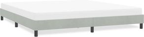 vidaXL Bedframe zonder matras 180x220 cm velours lichtgrijs
