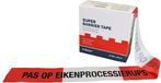 Berdal Foliefol VPM80500-0030 Afzetlint - 80mm x 500m - Rood/Wit