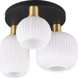 TRIO DIVA - Plafondlamp - Messing mat - excl. 3x E27 8,5 W