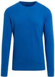 Build Your Brand Lichtgewicht crew Sweatshirt Cobalt Blue maat S