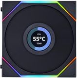 Lian Li UNI FAN TL LCD Computer behuizing Ventilator 12 cm Zwart