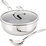 Circulon SteelShield C-serie roestvrijstalen diepe koekenpan met deksel 24cm/3,3L