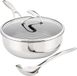 Circulon SteelShield C-serie roestvrijstalen diepe koekenpan met deksel 24cm/3,3L
