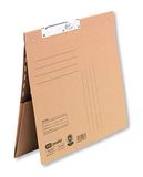 ELBA 100570027 pendelmappen 50 stuks van 230 g/m² manila-karton (gerecycled) met commerciële nietjes en stretchtas naturel bruin