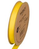 Halbach Seidenbänder Premium ripslint, breedte: 13 mm lengte: 25 m, duurzaam cadeaulint van gerecycled polyester, ideaal als lint, kleur: geel