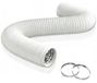 Tuyau d'évacuation - Tuyau d'évacuation en PVC - Ø 150 mm - 6 mètres - Renforcé en acier - Adapté aux climatiseurs mobiles et aux séchoirs