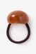 Sissy-Boy - Bruine resin haarelastieken met cuff