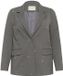 KAFFE CURVE Blazer pour femmes Olia gris chiné Manches longues Taille 42