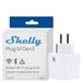 Shelly Plug M Gen3 Wit - Prise Wi-Fi intelligente avec mesure d'énergie en temps réel, prend en charge Matter et Bluetooth, prise Schuko 13A 3000W, fonctionne avec Alexa Google et Apple Home, aucun hub requis