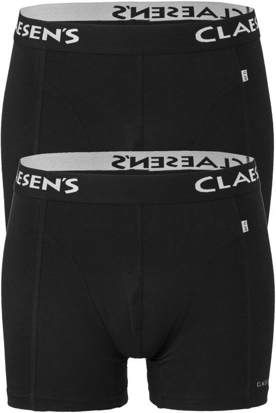 Claesen's boxershort set van 2 heren Zwart/wit
