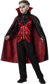Atosa Vampire Costume - Men - Red - 7-9 Years