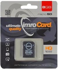 Imro Serie - Geheugenkaart microSDHC - 8GB - Klasse 10 - Met SD-adapter
