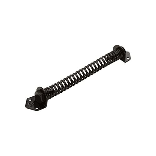 National Hardware National Hardware N165-498 Deur en poort veer, zwart, 11"