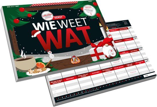 White Goblin Games Wie Weet Wat: Kerst - Partyspel