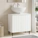 Prolenta Maison Exclusive - Meuble sous-vasque ZWOLLE, blanc, 59,5 x 31,5 x 59 cm