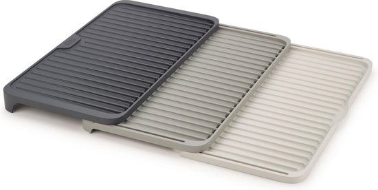 Joseph Joseph Tier Afdruipmat - Grijs - Uitschuifbaar - Anti-slip