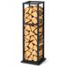 Relaxdays Houtrek, met bodemplaat, HxBxD: 120x35x35 cm, zwart