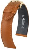 Hirsch Horlogeband - Camellijn Honey - Leer - 14mm