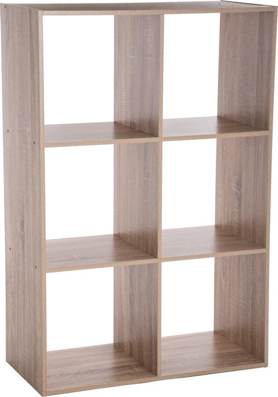 Atmosphera 6- VAKS Boekenkast - Hout - Naturel - 67.6 x 32 x 100.5 cm