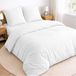 4-delige Beddenset 180x200 cm Microvezel Wit