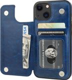 ShieldCase telefoonhoesje geschikt voor Apple iPhone 13 wallet case - blauw
