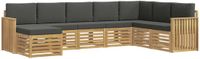 vidaXL Buiten bankenset 8 st Wit en antracietkleurig Polyester