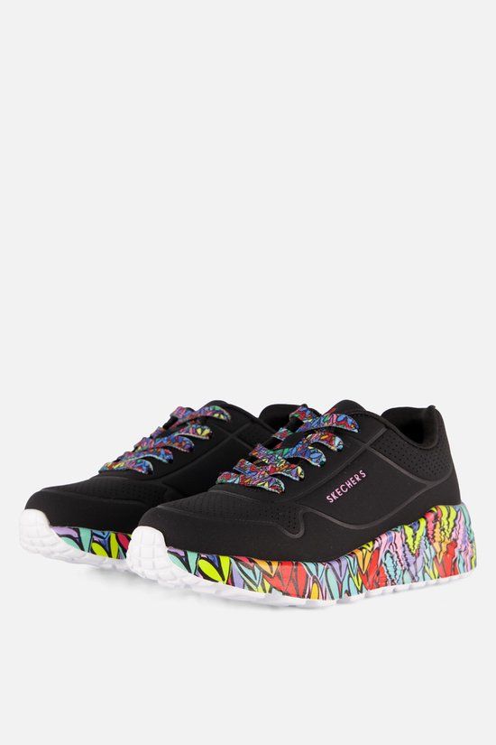 Skechers Uno Lite Sneakers Zwart Synthetisch - Kinderen