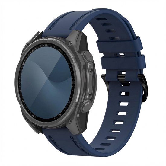 imoshion Line Siliconenbandje - Geschikt voor Garmin 20 mm aansluiting - Donkerblauw