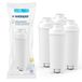 Wessper Aqua Lunga waterfilter patronen compatibel met Delonghi koffiemachines (4-pack)