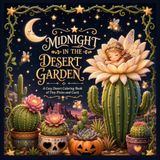 Midnight in the Desert Garden: A Cozy Desert Coloring Book of Tiny Pixies and Cacti