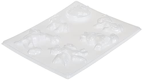 RAYHER 3608000 gietvorm: Eenhoorn, 6 motieven 5-6 cm, SB-Btl 1 stuk