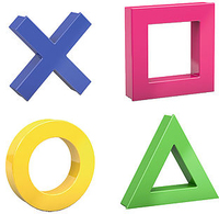 Dahle Magneet Set Mega Magnet Mini, 45 x 45 mm - Diverse kleuren - 4 stuks