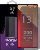 MobyDefend Screenprotector - Privacy Glass - Geschikt voor Xiaomi Redmi Note 13 Pro