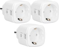 Alecto SMART-PLUG20 TRIPLE - Smart Wifi Tussenstekker met Energiemeter - 16A 3680W - 3 stuks