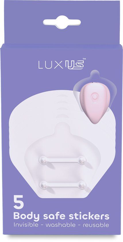 Luxus - Zelfklevende Stickers voor de Luxus Vibrator - 5 stuks - Transparant