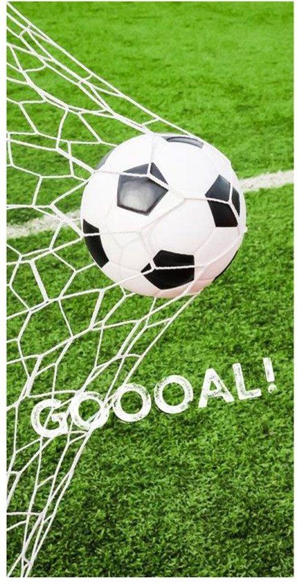 Voetbal Strandlaken - 75x140 cm - Multi - Katoen